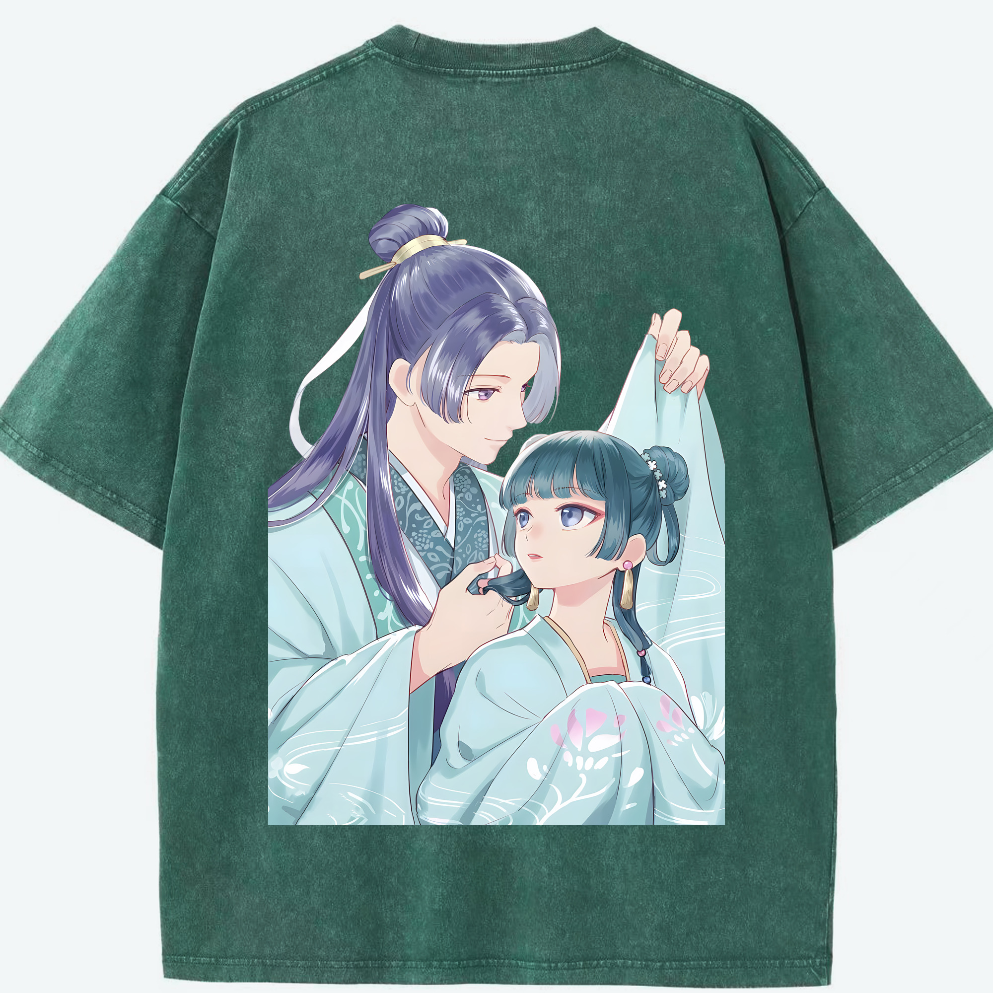 （画像用） 薬屋のひとりごと The Apothecary Diaries 綿100% ヴィンテージ風 半袖Tシャツ（背面プリント）